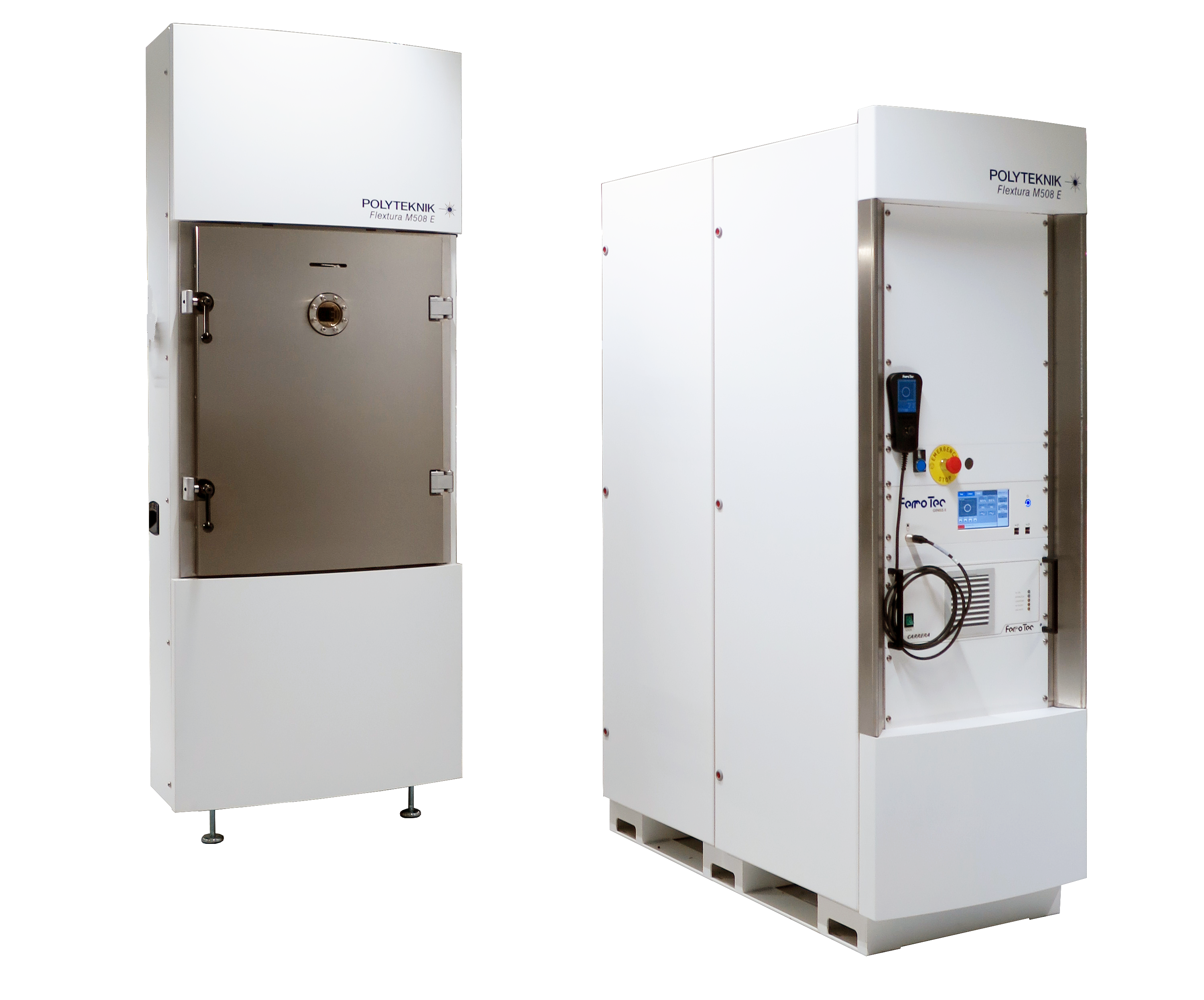 Flextura evaporator batch module with control cabinet Polyteknik AS PVD system